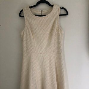 Maggy London Cream Textured Fit & Flare NWT